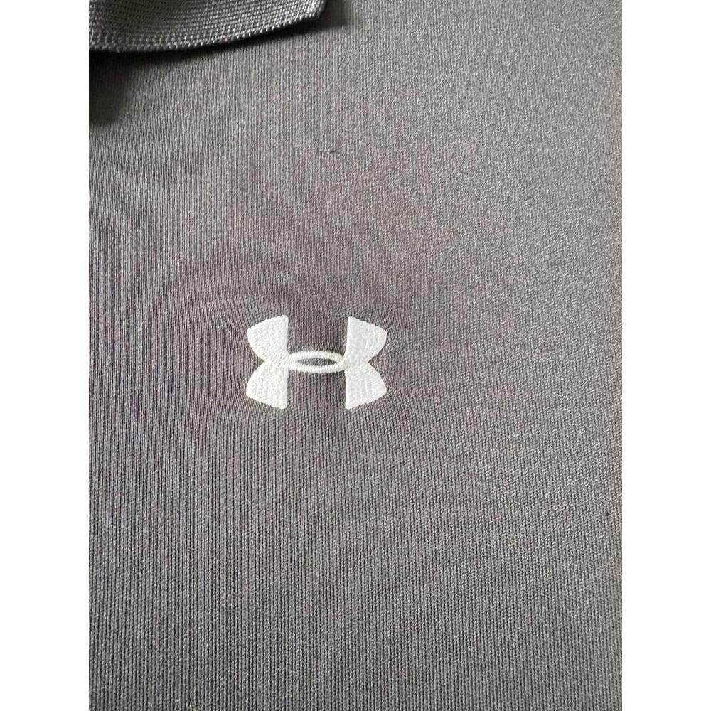 Under Armour Heatgear Polo Shirt Loose Fit Activewear Casual Gray Men's Size 2X - Picture 4 of 8